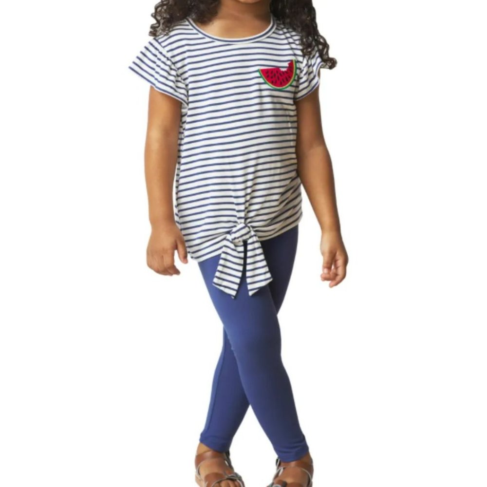 BRAND NEW French Connection 2 PC OUTFIT SET Watermelon Top & Leggings Set SZ 4